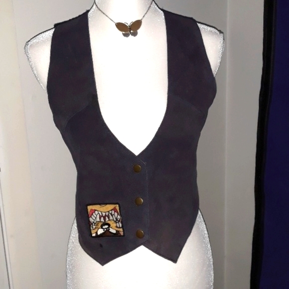 Warner Bros. Jackets & Blazers - Looney Tunes Tasmanian Devil Leather Vest